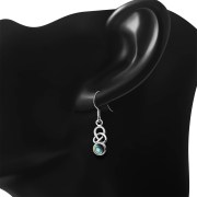 Abalone Celtic Knot Earrings - e392